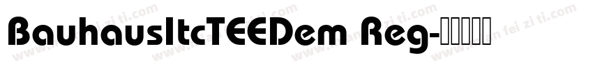 BauhausItcTEEDem Reg字体转换